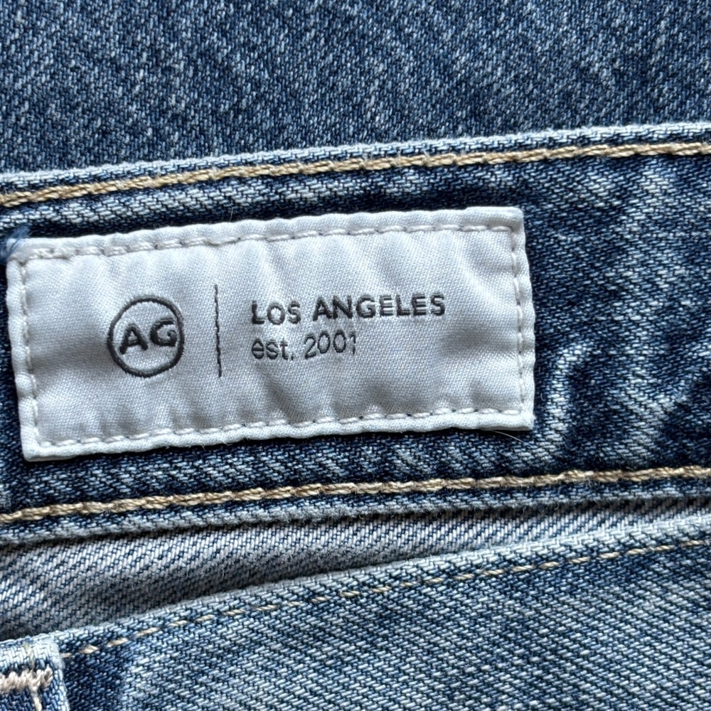 AG Adriano Goldschmied Hattie High Rise Barrel Wide Leg Blue Medium Wash Jean 29 - Picture 8 of 16